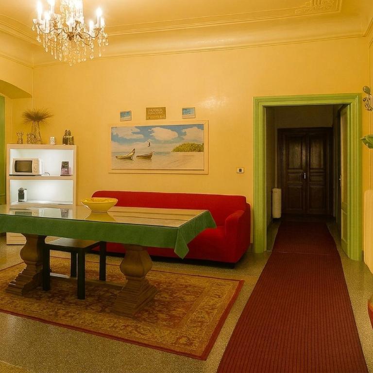 Sole Rosso - Vicino Acquario & Traghetti - Chambre Double avec Salle de Bains Commune - 1