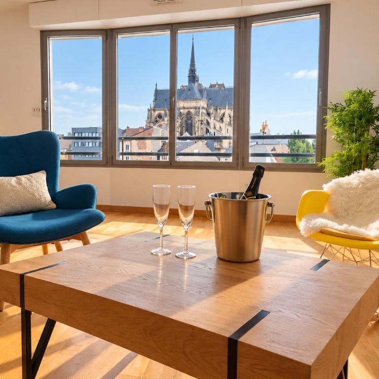 Au cœur de Reims - vue cathédrale ! - Appartement 2 Chambres Deluxe - 1