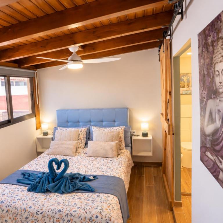 Suite con Baño privado céntrica ,Terraza ,Check Automátic - Habitación Doble con baño privado - 2 camas - 6