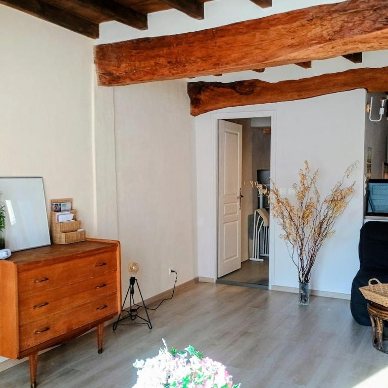 Secret de Provence Studio Rénové Hypercentre de L'Isle sur la sorgue cosy avec vue sur les toits - Apartment mit 1 Schlafzimmer - 22
