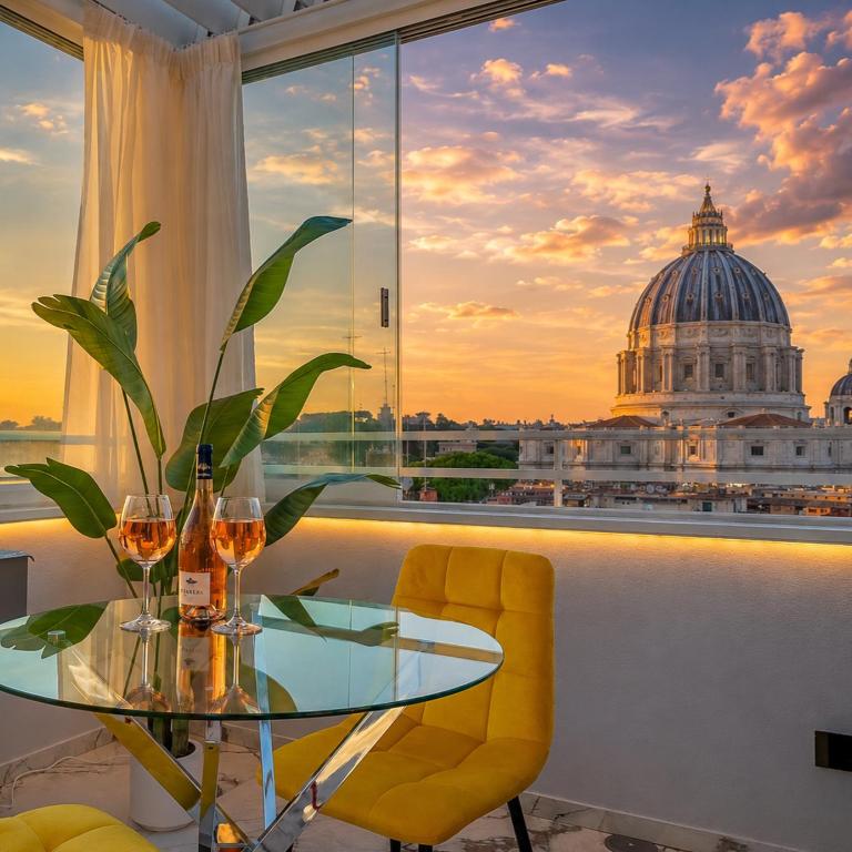 Valentine Suite Vatican View & Jacuzzi - Apartment mit 1 Schlafzimmer - 62