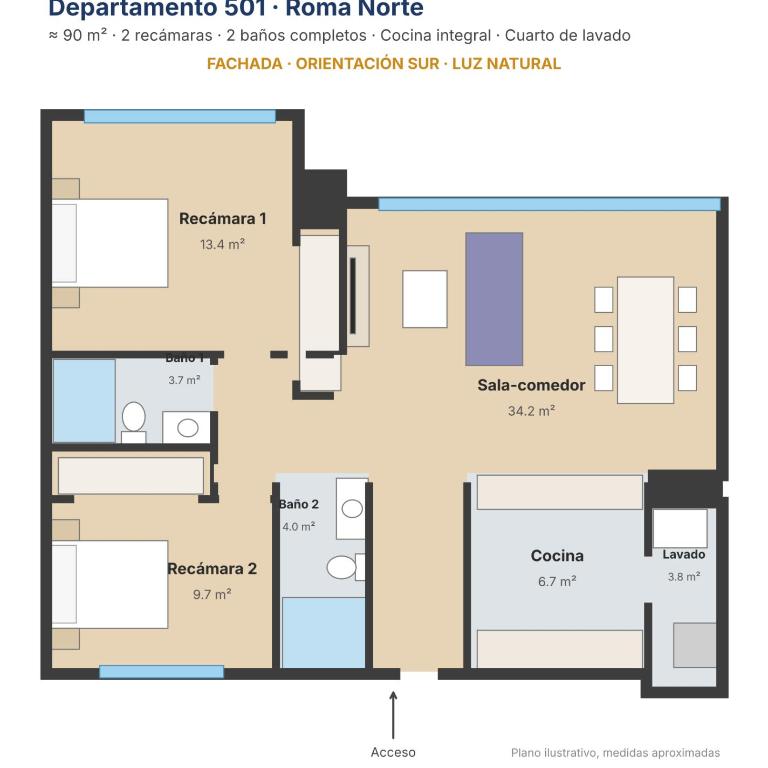 Casa SIX: departamento de lujo. - Appartement 2 Chambres - 7