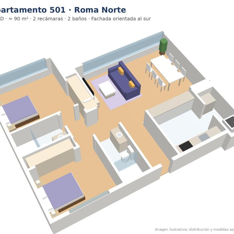Casa SIX: departamento de lujo. - Appartement 2 Chambres - 8