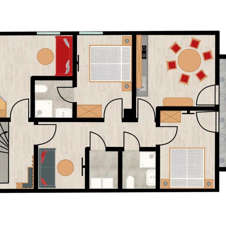 Berggeschwister - Apartment mit 2 Schlafzimmern und Balkon - 4