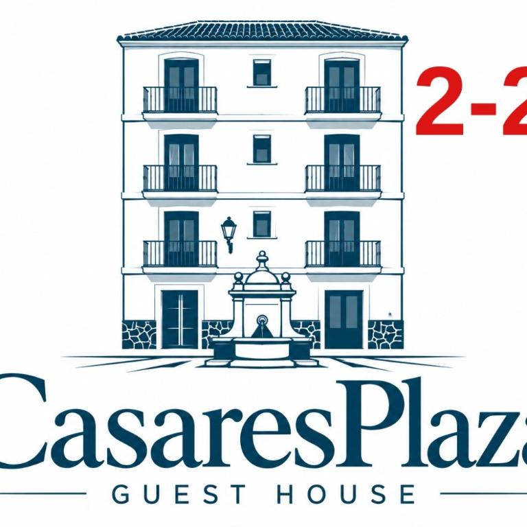 Casares Plaza Guest House City Center - Habitación Doble con balcón - 2 camas - 6