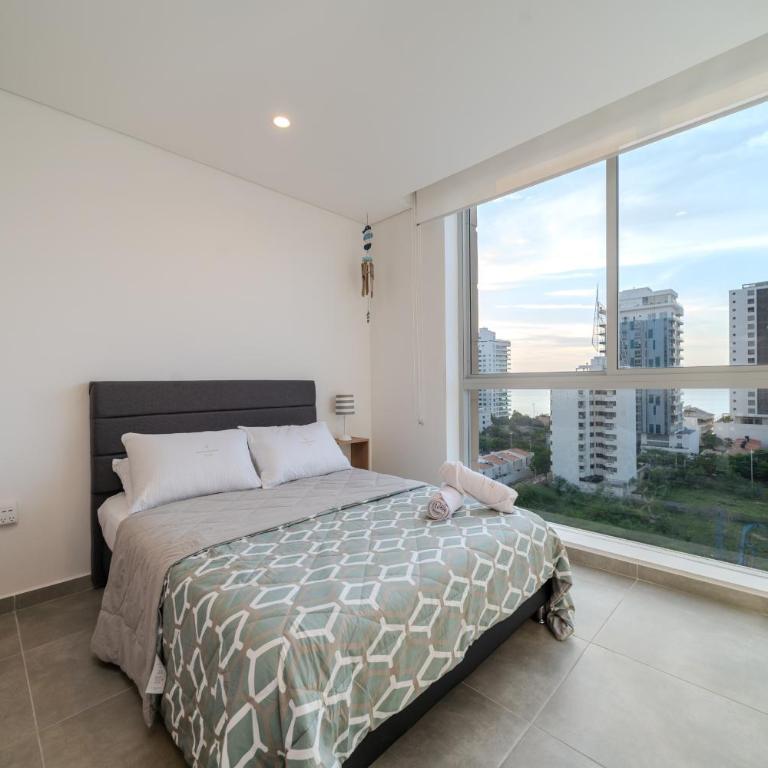 Modern Apartments & Lofts - Salguero Suites, Santa Marta - Two-Bedroom Apartment with Balcony and Sea View - 29