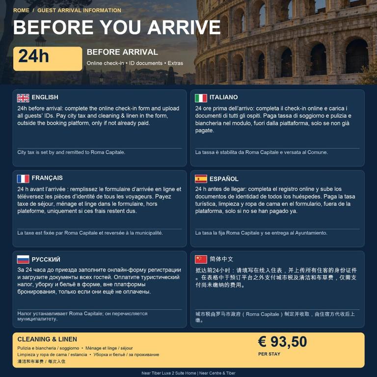 Near Tiber Deluxe 2 Suite Home - Near Centre & Tiber, Wifi & AC - Apartamento de 2 dormitorios - 24