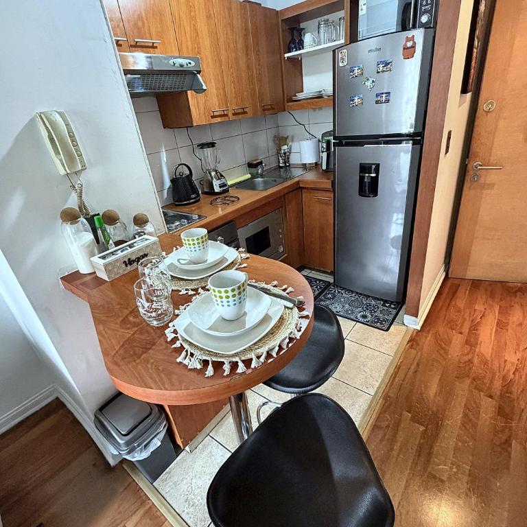 Apartamento con terraza cerca de las líneas de metro 2 y 3 y 5 ideal para turismo o trabajo - One-Bedroom Apartment - 3