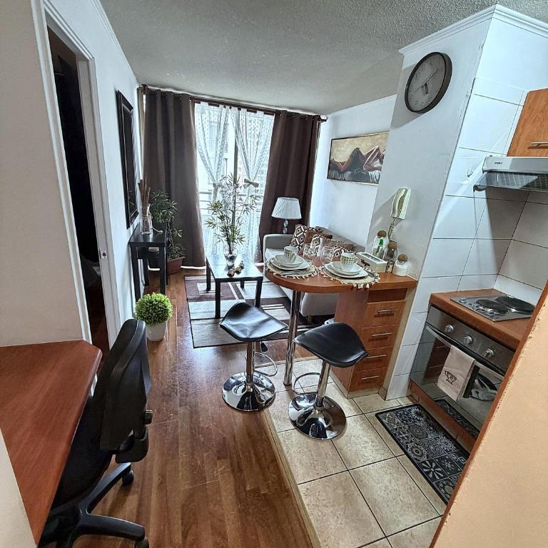 Apartamento con terraza cerca de las líneas de metro 2 y 3 y 5 ideal para turismo o trabajo - One-Bedroom Apartment - 10