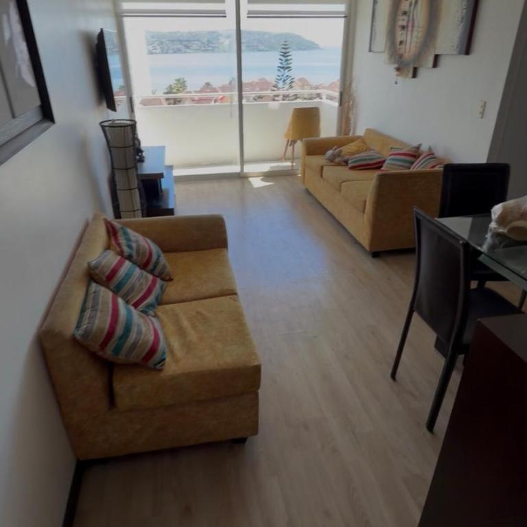 Departamento hermosa vista al mar y a pasos de la playa - Three-Bedroom Apartment - 1