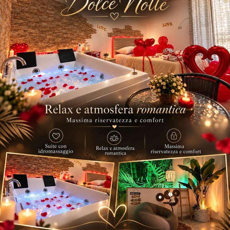 Dolce Notte - Chambre Lit King-Size avec Baignoire Spa - 2