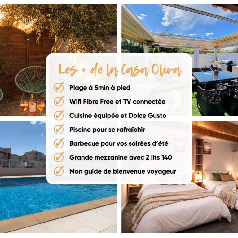 CASA OLIVA Plage à 300m Piscine Parking - Casa de 2 dormitorios - 11