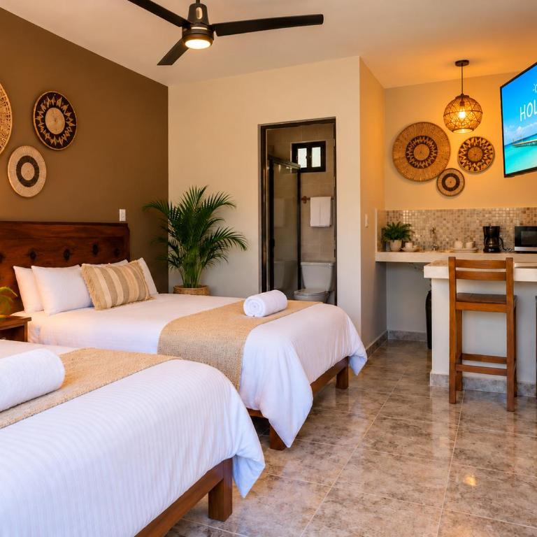 Hotel Holbox Centro Suites - Vierbettzimmer - 8