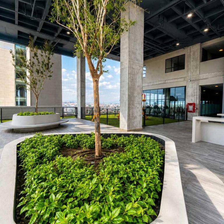 Parkfront Luxury Apt w Terrace BBQ & Gym - Apartamento - 49
