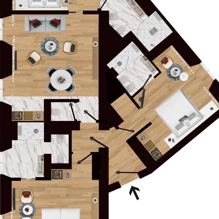 Sofitel Roma Villa Borghese - Deluxe Family Suite with Three Connecting Rooms - 12