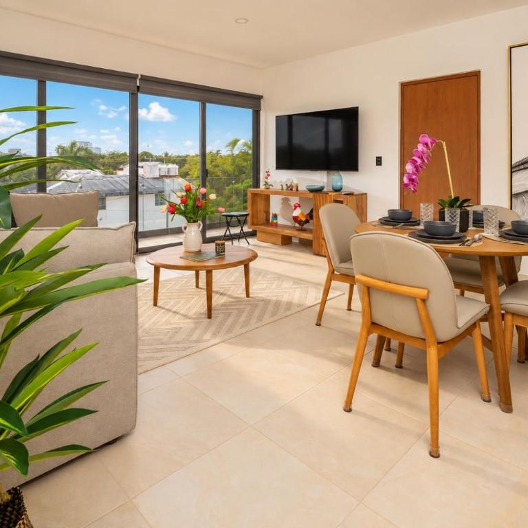 H living modernos con gym & albercas - Apartment mit Balkon - 3