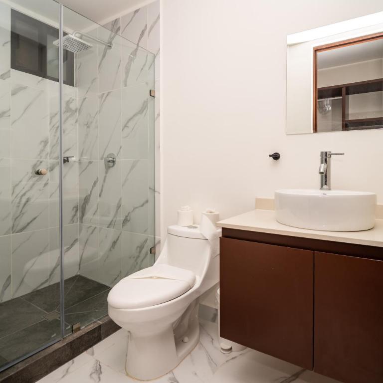 Ombu apartamentos con alberca, seguridad 24h, Wifi - Two-Bedroom Deluxe Apartment with Garden View - 1