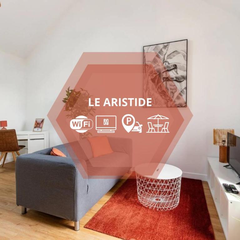 Le Aristide - Centre Ville - Calme - Terrasse - Appartement 2 Chambres - 1