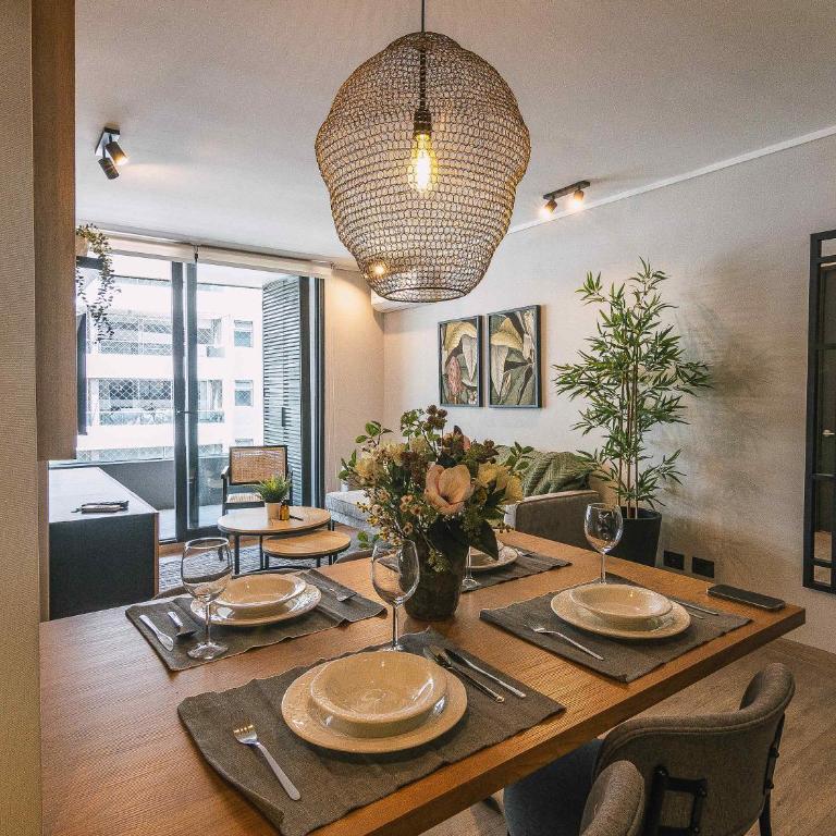 HOM 2bed with breakfast and terrace on floor 6 Las Condes - Apartamento - 5