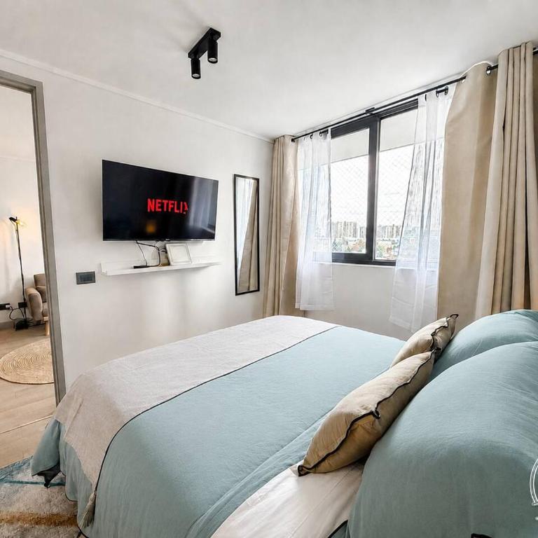 Depto. Full equipado, Gimnasio, Wifi y Metro Cerca - Apartamento - 1