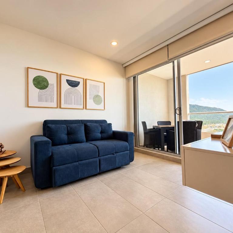 Piso 18 con balcón y vista al mar en Don Jaca, Santa Marta - One-Bedroom Apartment - 3