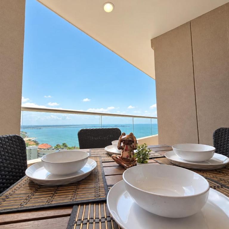 Piso 18 con balcón y vista al mar en Don Jaca, Santa Marta - One-Bedroom Apartment - 9