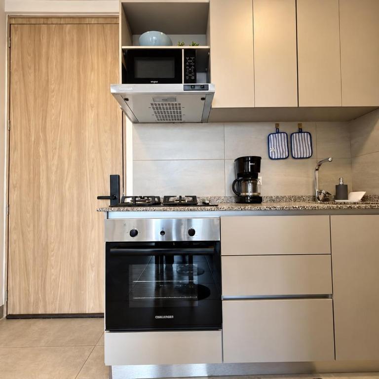 Piso 18 con balcón y vista al mar en Don Jaca, Santa Marta - One-Bedroom Apartment - 13