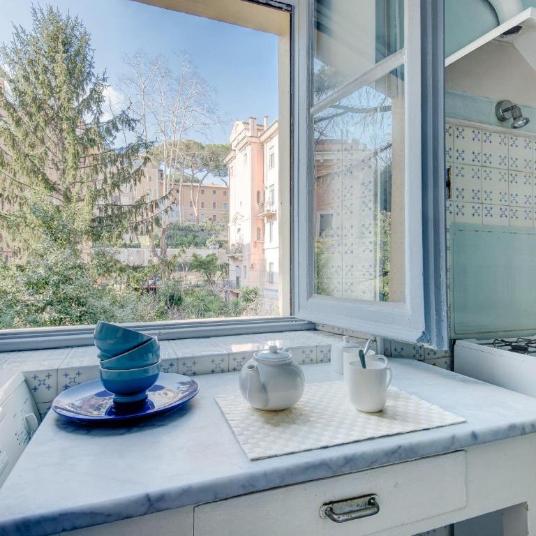 Trastevere Stylish Two Bedroom - Appartamento con doccia - 11