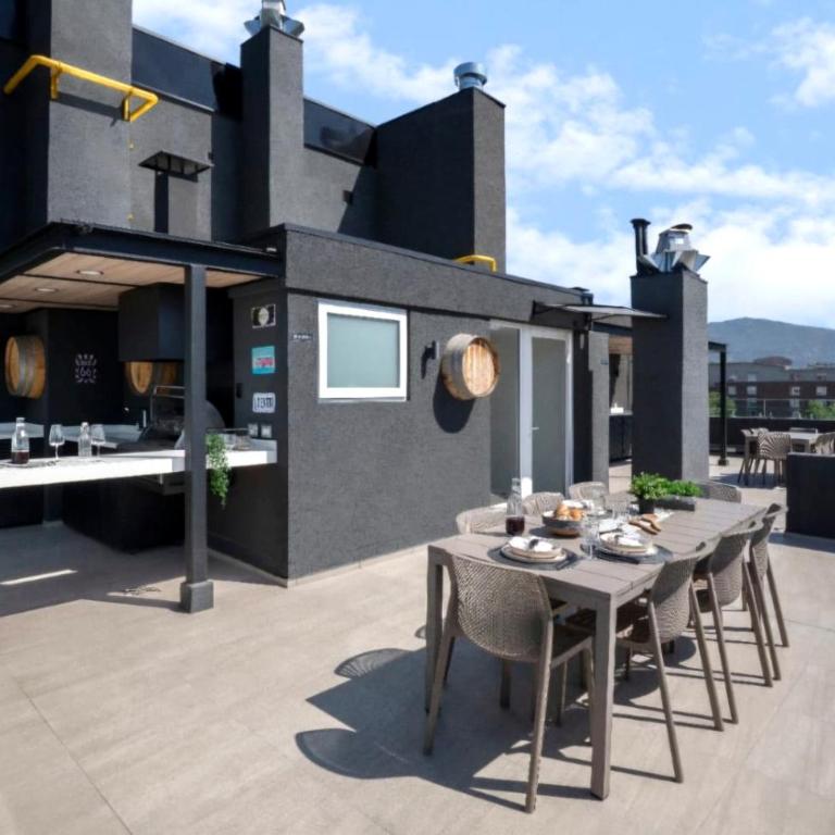 Las Condes Luxury Terrace, Andes Mountains view & Parking - Apartamento de 1 dormitorio - 9
