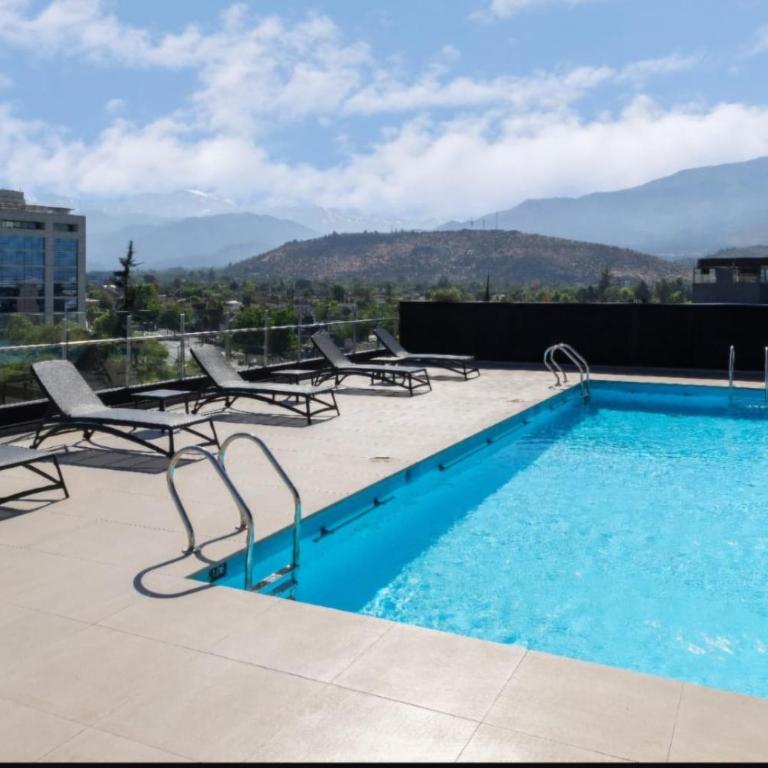 Las Condes Luxury Terrace, Andes Mountains view & Parking - Apartamento de 1 dormitorio - 10