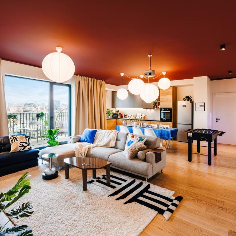 WF MoonBlues 142m2, terrace, river view, parking - Three-Bedroom Premium Apartment with Balcony - 3