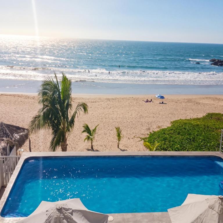 Torre Brujas Azul Pacífico - Orilla Playa -Alberca - Two-Bedroom Apartment - 1