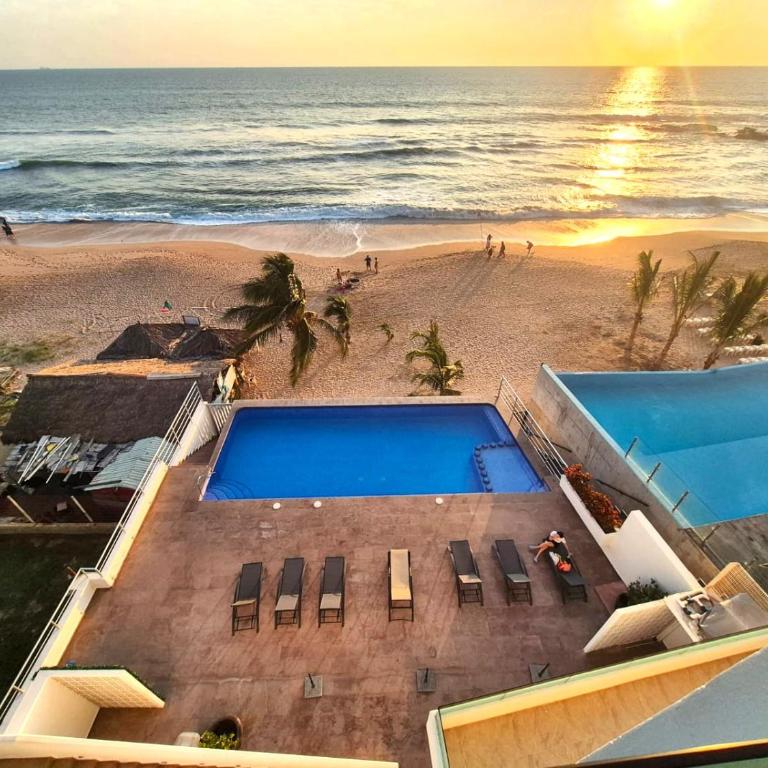 Torre Brujas Azul Pacífico - Orilla Playa -Alberca - Two-Bedroom Apartment - 14
