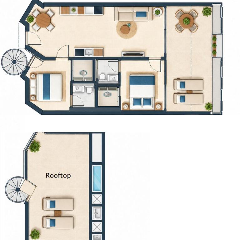 POOL Bungalows by VillaGranCanaria - Apartment mit 2 Schlafzimmern und Poolblick - 18