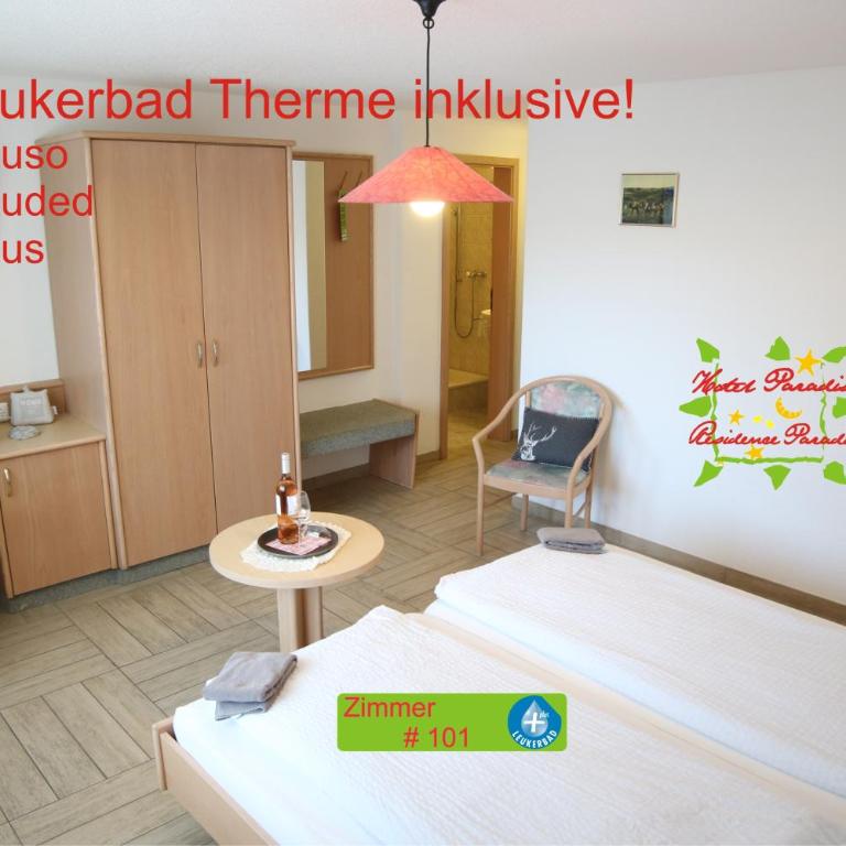 Hotel Paradis-Leukerbad-Therme - Superior Doppelzimmer - 9
