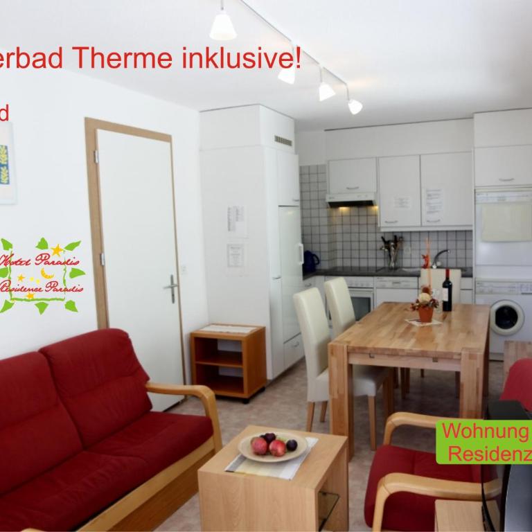 Hotel Paradis-Leukerbad-Therme - Apartment mit 3 Schlafzimmern und Balkon - 10