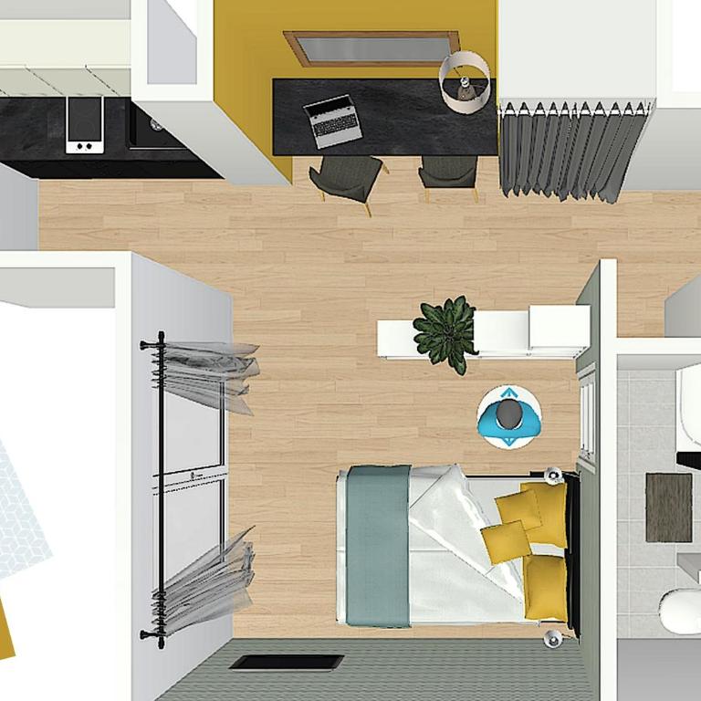 Appartement Contemporain proche Météo, Basso Cambo, EDF, Airbus & Thales - Apartment with Shower - 9