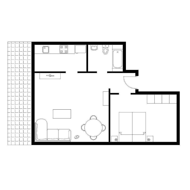 Apartment Bünda - Apartment mit 1 Schlafzimmer und Wohnzimmer - 6