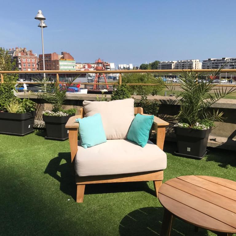 Les chambres du Waterzooi - Suite avec Terrasse - Vue sur Port - 5