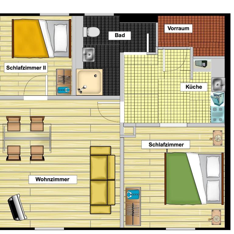 Parahotel - Apartment mit 2 Schlafzimmern - 10