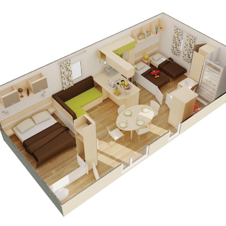 Camping de la Treille - Casa Móvil de 2 dormitorios con aire acondicionado - 3