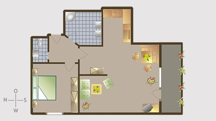 Ferienwohnungen Thannheimer - Apartment mit Dusche - 2
