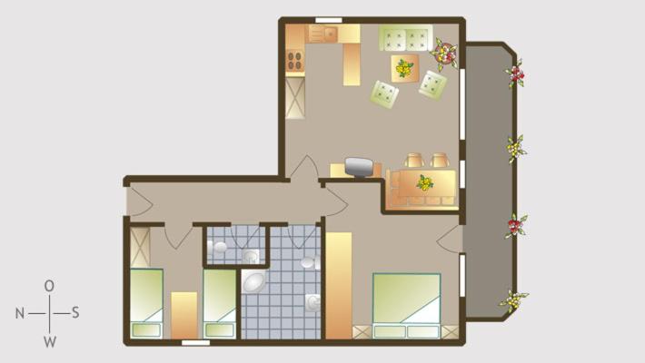 Haus Am Mühlenweg - Appartamento con 2 Camere da Letto - 1