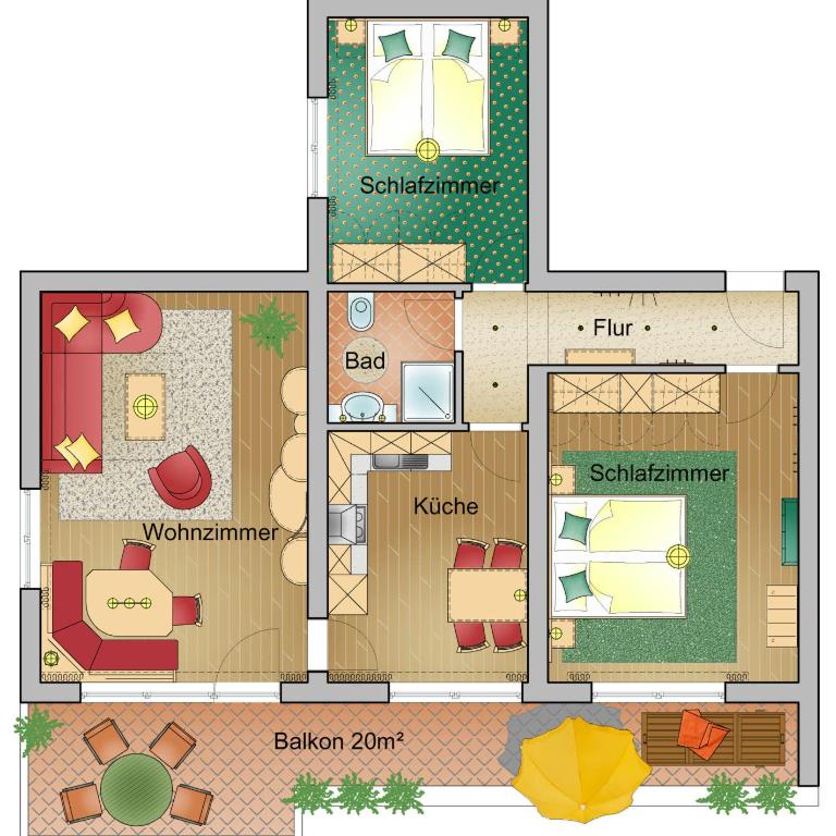 Appartements Kristall - Appartement 2 Chambres - 9