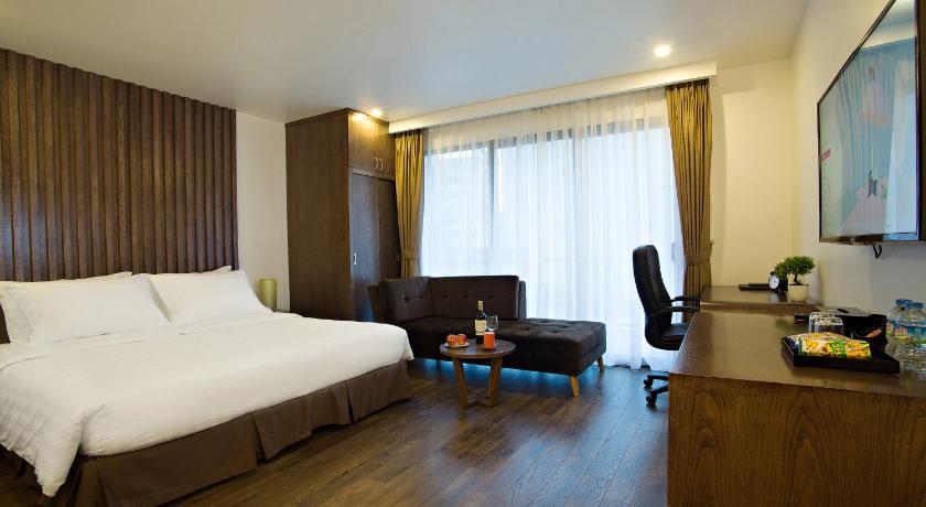 ハノイ Inearth Hotel - 华夏商务酒店 3つ星 ホテル 客室