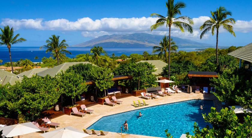 a beach with palm trees and palm trees, Hotel Wailea, Relais & Chateaux - Adults Only in Wailea (HI)