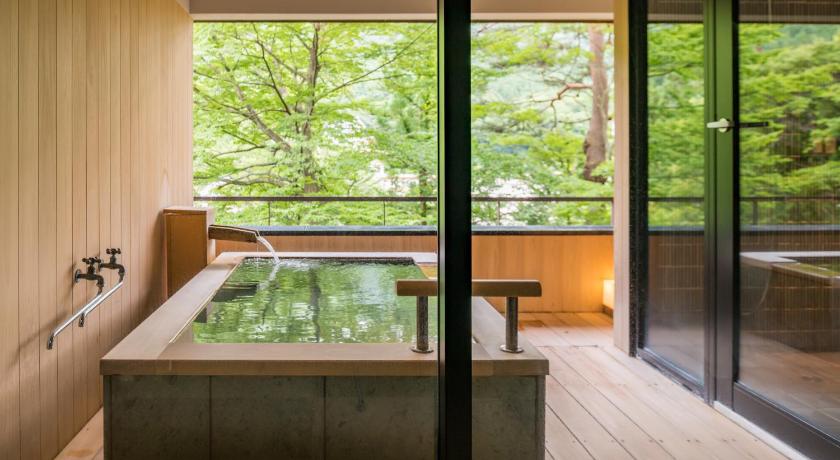 Room with Tatami Area and Open-Air Bath, Sekizenkan Kashotei Sanso in Nakanojo