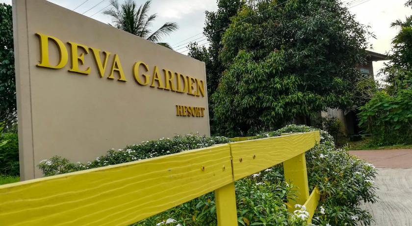 a park bench with a sign on it, Deva Garden Resort in Prachinburi
