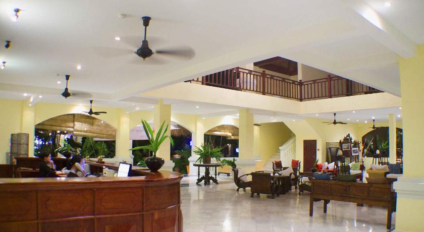 a large room with a lot of tables and chairs, Allezboo Beach Resort and Spa in Phan Thiet
