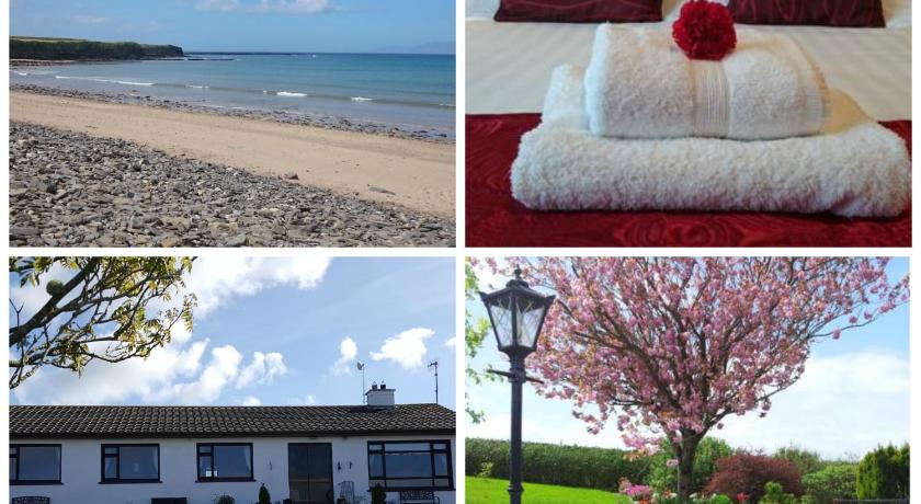 two pictures of a beach with a view of the ocean, Mount Edward Lodge in Sligo